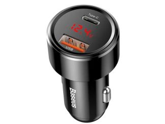 Зарядний пристрій автомобільний USB+Type-C (Baseus) CCMLC20C-01